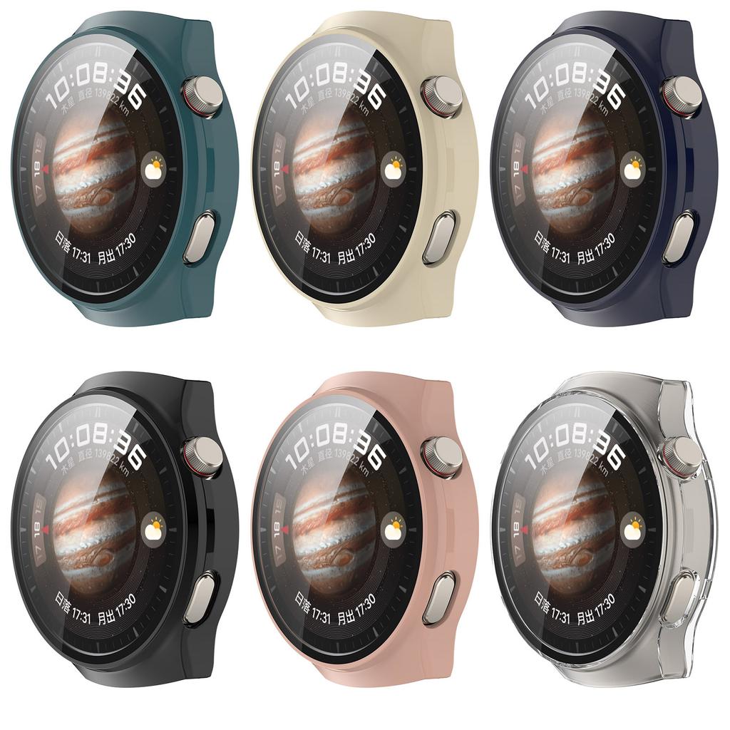 Smartwatch Tempered Glass Protectors Bumper Sleeve Full Protective Cover Scratch Resistant Case for Huawei Watch 4 Pro