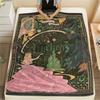 1PC WICKED Print Flannel Blanket, High Quality Comfortable for All Seasons, Home Decor, Warmth and Comfort, Perfect for Christmas Gifts
