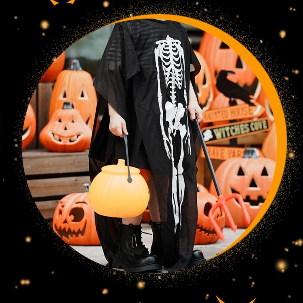 Hodeplagg Barneskjelettdrakt Morsom Halloween Utkledning Mote Skallekostymer Dekor