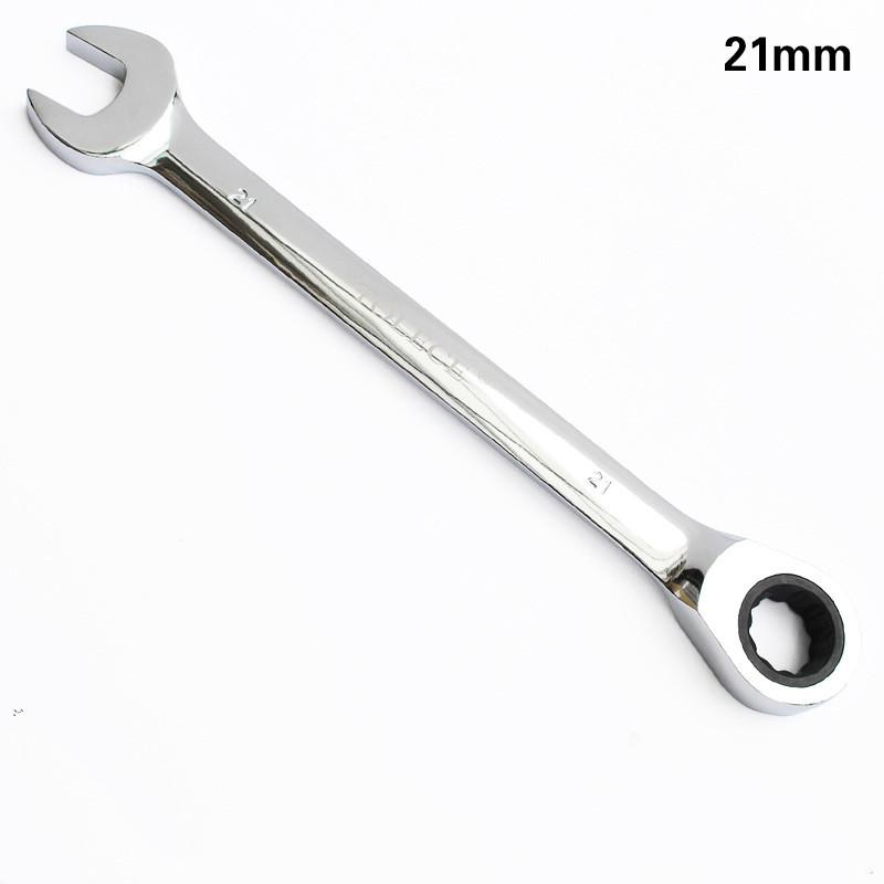 Ratchet Combination Wrench Set Fine Tooth Gear Ring Torque and Socket Wrench Set Nut Tools for Repair Open End Wrench