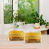 100Pcs Safe Food Grade Square Packaging Box Transparent Lid Cake Dessert Container for Bakery Items Wedding Birthday Anniversary