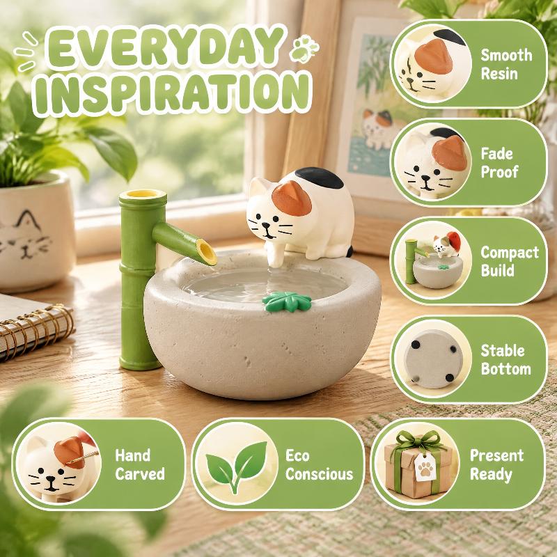 Creative Japanese Cat Groceries Summer Watermelon Cat Series Play Gifts Ins Resin Crafts Diy Small Ornaments Collection Gifts