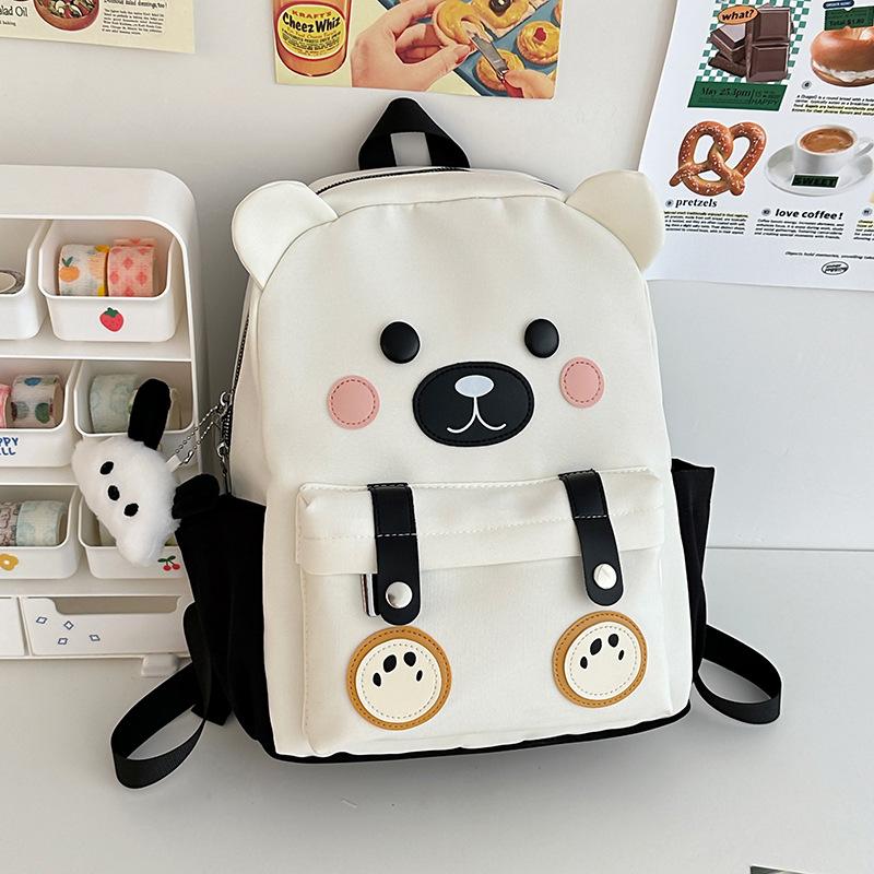 School bag new cartoon school bag cute cute children travel small backpack personality creative soft waxy girl travel backpack