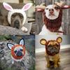 Pet Costume Cap Knit Hat Cute Ear Wrap Warmer Party Cosplay Dress Accessories for Cats and Small Medium Large Dog