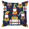 New Christmas Dwarf Pillow Cover Christmas Cute Dwarf Peach Skin Cushion Cover