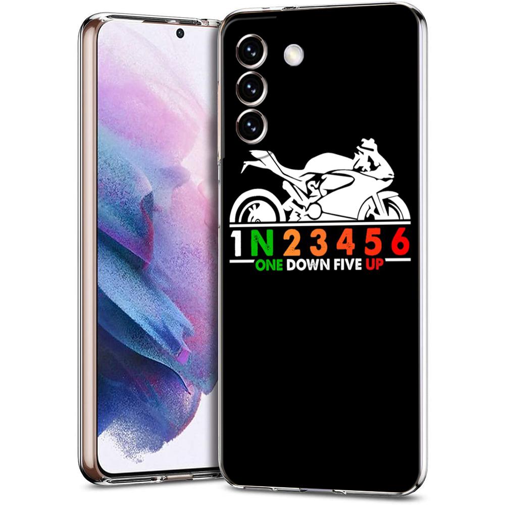 

Transparent Cover for Samsung Galaxy S25 S24 S23 S22 S20 S21 FE Ultra Edge S24 S23 S10 Plus 5G Phone Case 1N23456 Motorcycle Bag Samsung S25 Edge