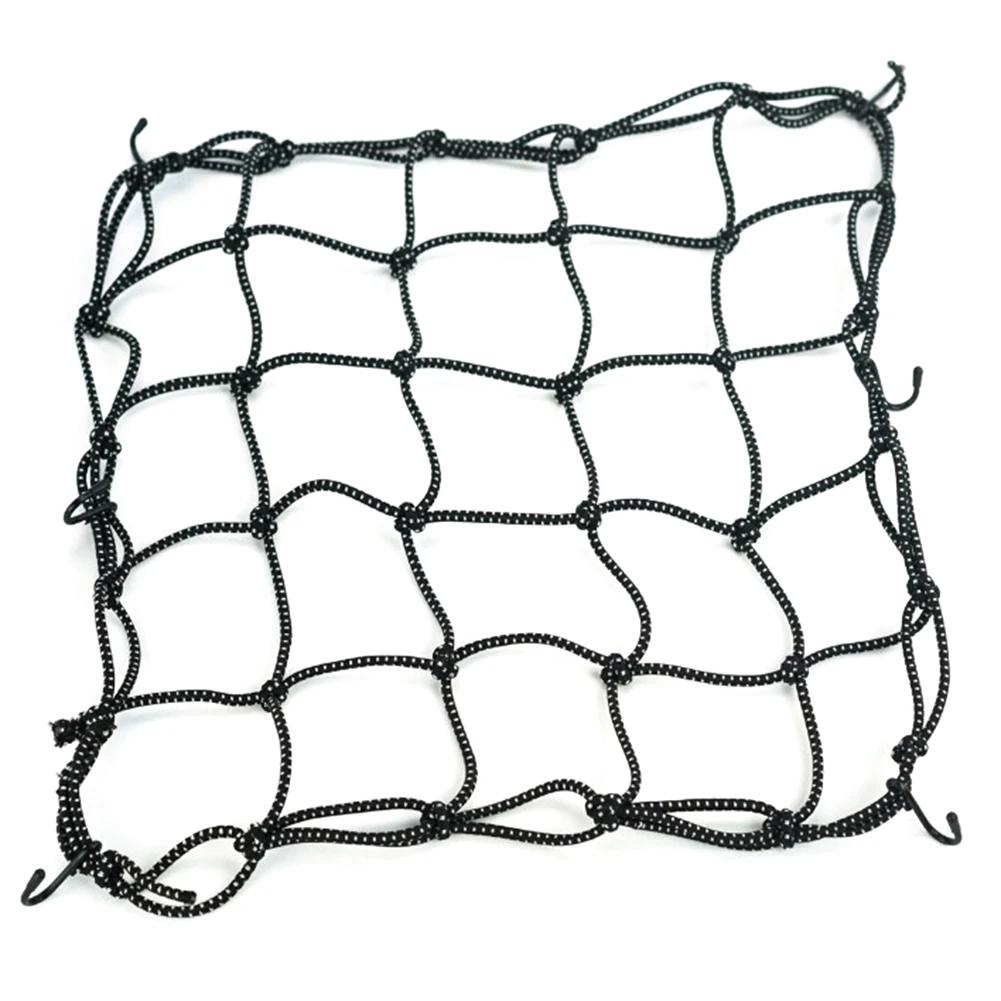 

Мотоциклетная багажная сетка Чехол для велосипеда Прижимная сетка для топливного бака Резиновая эластичная сетка для багажа Мотоциклетный бак для мотоцикла Автомобильный стиль чёрный