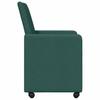 Dining Chairs with Casters 2 pcs Dark Green 57 x 66 x 94 cm