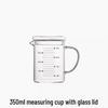 High-Temperature Resistant Glass Measuring Cup with Handle, for Baking, Milk, Juice, or Water.