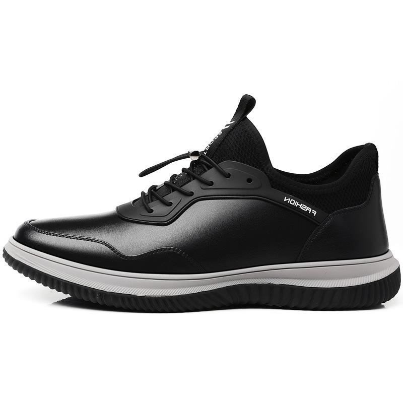 Men's shoes 2025 four seasons new soft-soled soft-faced casual leather shoes men's non-slip sports shoes shoes