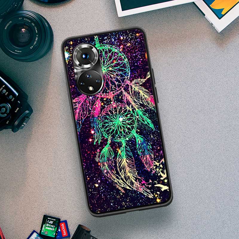 Funda Telefon Tapet Prindător de Vise Colorat Pentru Huawei P Smart 2021 Y5 Y6 Y7 Y9 Honor 50 20 Pro 10 10I 9 9X Y9S 8 8A 8X 8S 7S