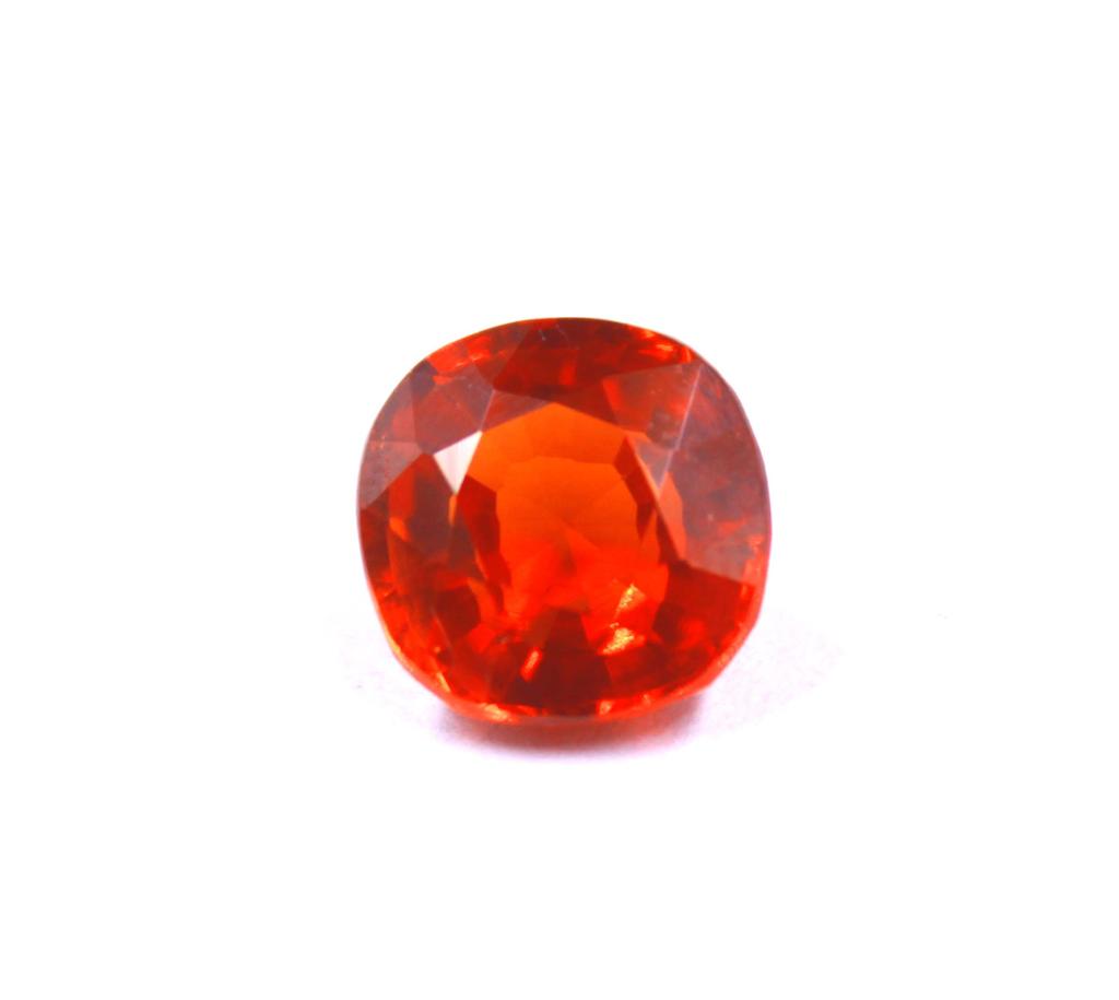 7.75 Carat Mind-blowing Offer Cushion Shape Orange Sapphire Certified Sri Lanka Gemstone SN436