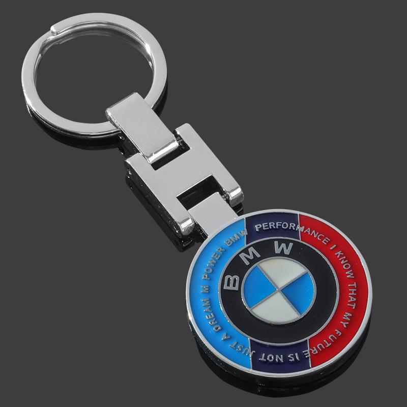 Metal Car Keychain Emblem KeyRing Pendant For BMW E46 E90 E60 F30 F10 E39 I3 I4 X1 X2 X3 X5 X4 X6 X7 M3 M4 M5 G30 G20 520i 523i