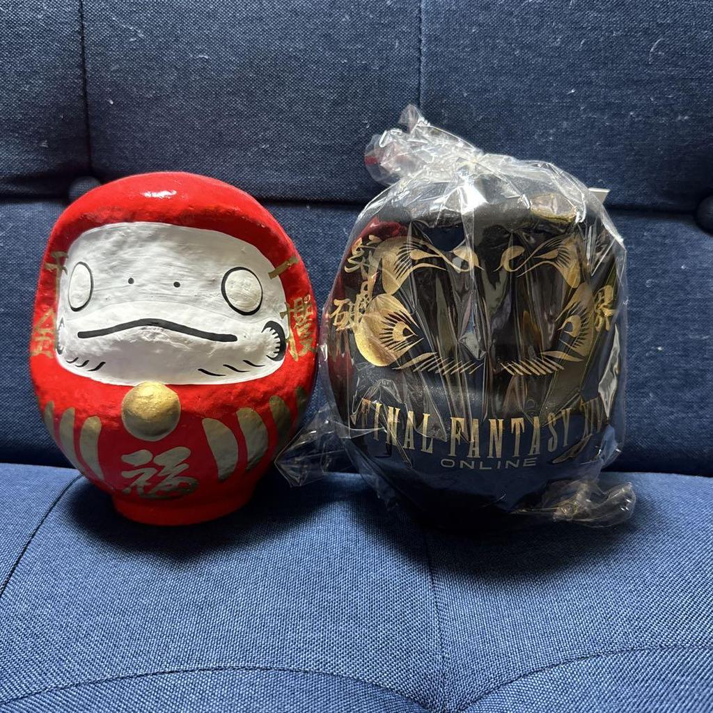 [USED] "Final Fantasy XIV" Limit Break Version Hissho Daruma & Namazu