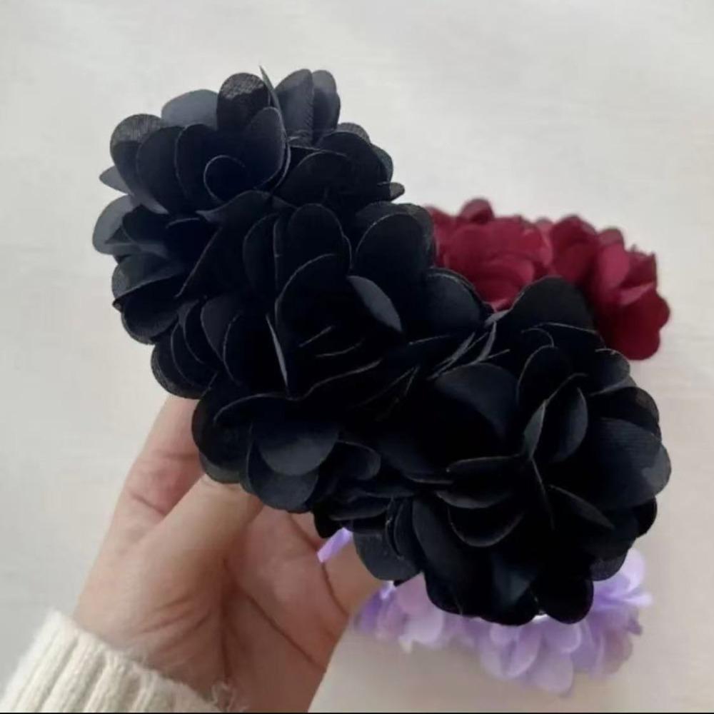 Rose Flower Banana Clips Sweet Floral Twisted Hair Clip Hair Accessories Women Vertical Clip  Daily