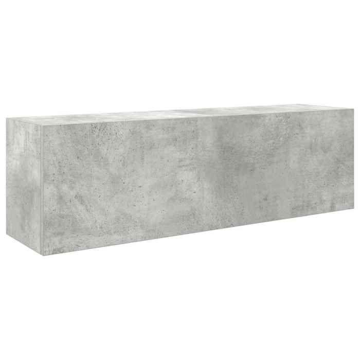 VidaXL Wall-mounted Bathroom Cabinet Concrete Grey 100x25x30cm Engineered Wood 860097