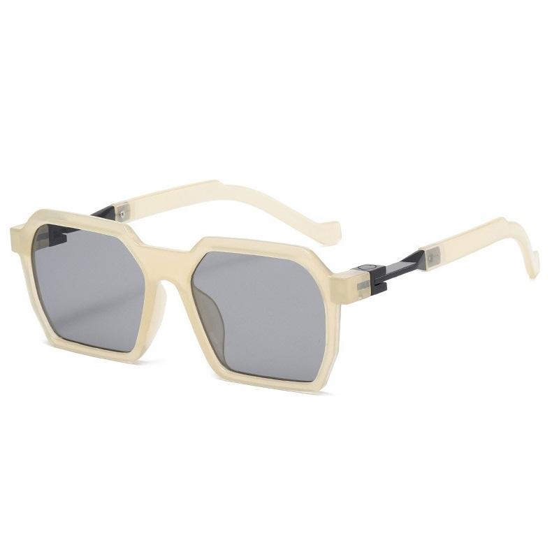 Men Women Vintage Square Sunglasses Polygon Sun Glasses Big Frame Fashion Eyewear Classic Geometry Rectangle Shades