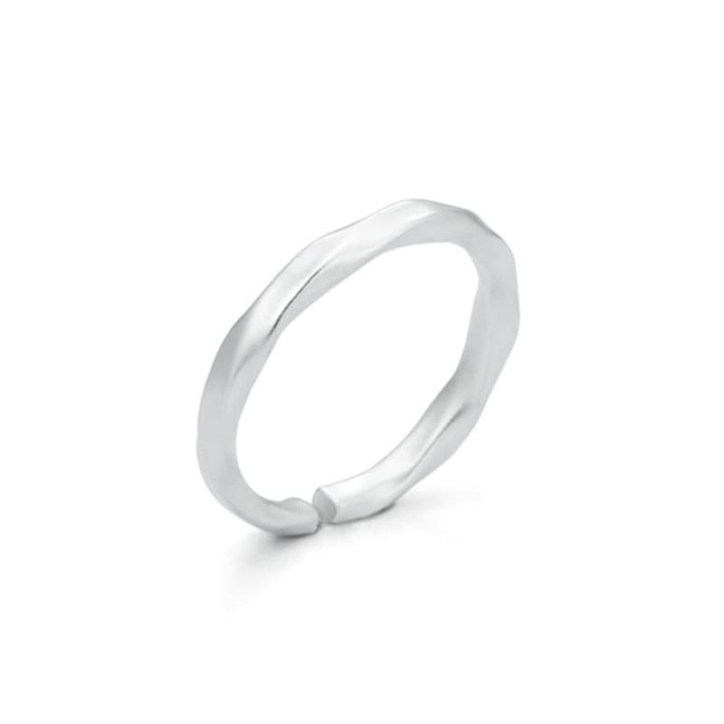 enuff (silver 925) Twisted matt slim ring