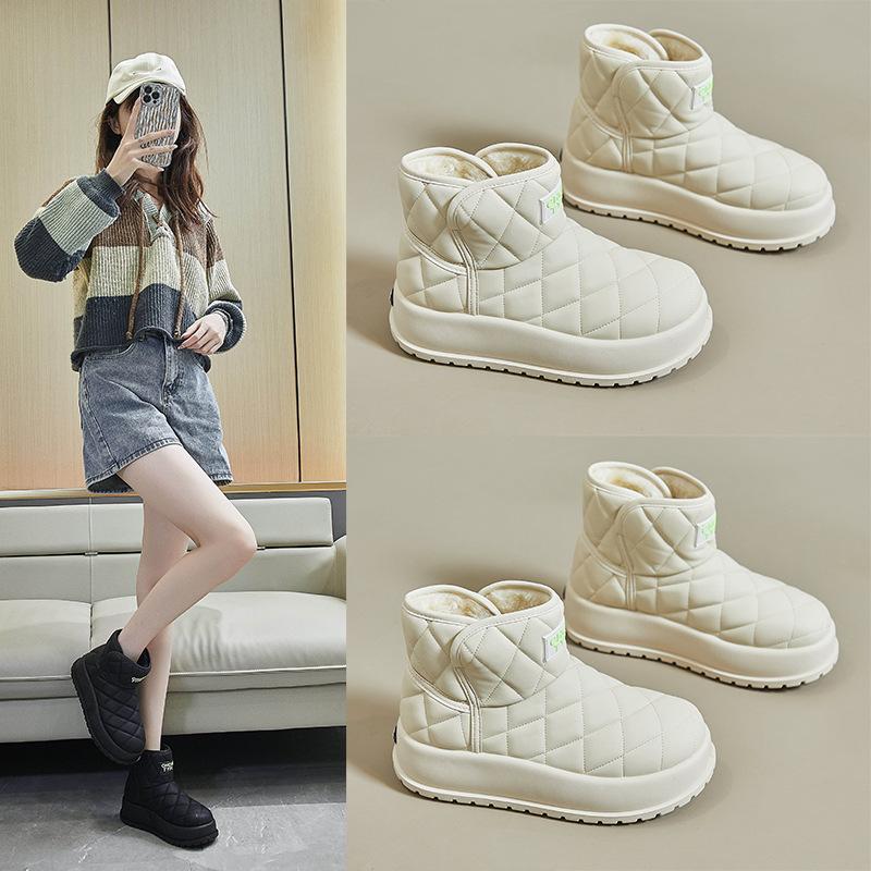 Winter Velvet Thick Warm Shoes Waterproof Platform Snow Boots for Women