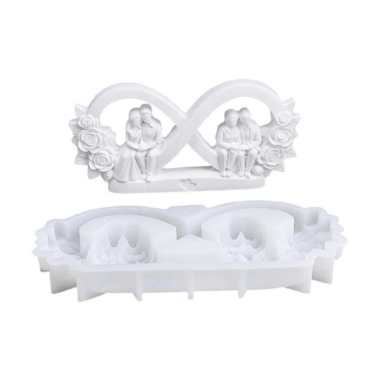 

Couple Figurine Silicone Mold Valentine s Theme Candle Silicone Molds for Epoxy Resin Making Candle Soap Home Decoration 1