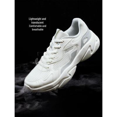 361 Men's Autumn 2025 Mesh Lightweight Dad Shoes with Soft Leather Surface
