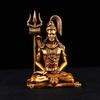 4 Inch Meditating Shiva Idol for Car Dashboard and Home Decor, Lord Shiv Murti Mahadev Sitting Statue Showpiece for Puja Room, Mandir,