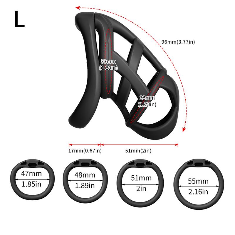 Male Chastity Cage Sex Toys Sissy Femboy beginner flat chastity cage belt Cock Cage man Urethra lock Penis Rings Men Adult Goods