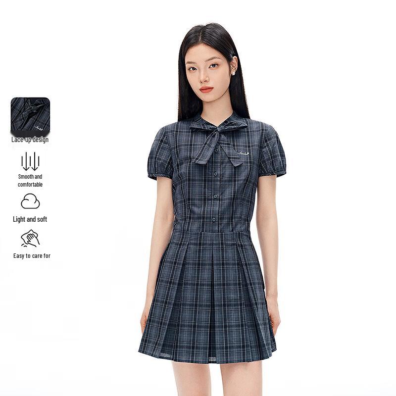 

Plaid Academia Mini Dress L