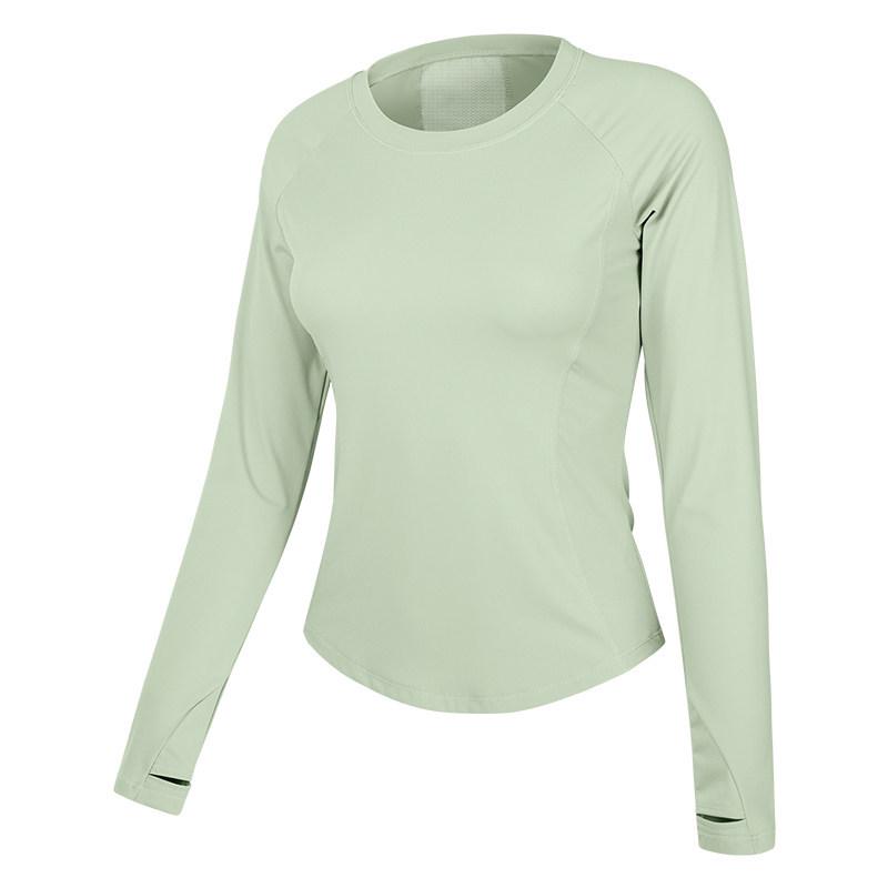 

2026 Spring Women s High-End Quick-Dry Long Sleeve Yoga & Running Top XXL (130-140 pounds)