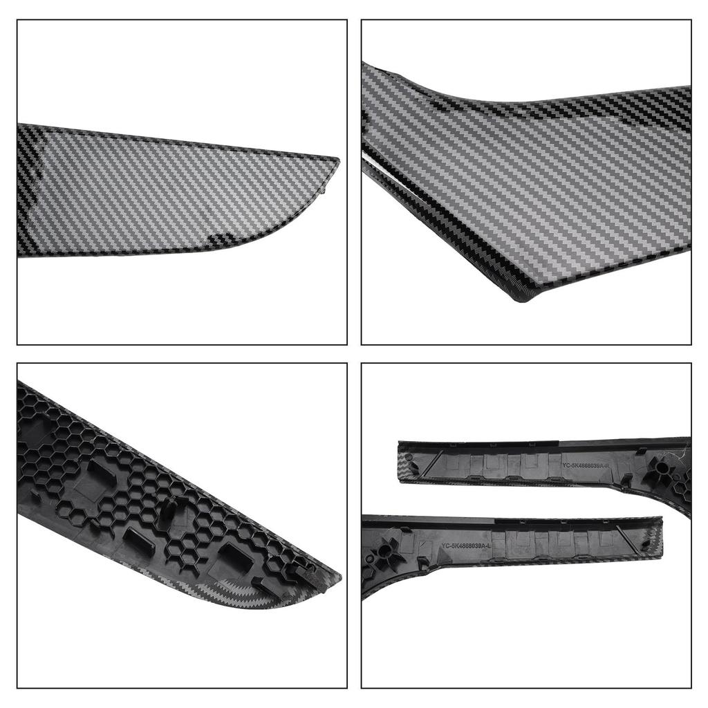 2 buc Acoperire ornament mâner interior ușă stânga și dreapta Pentru Volkswagen Golf 6 MK6 2009-2013