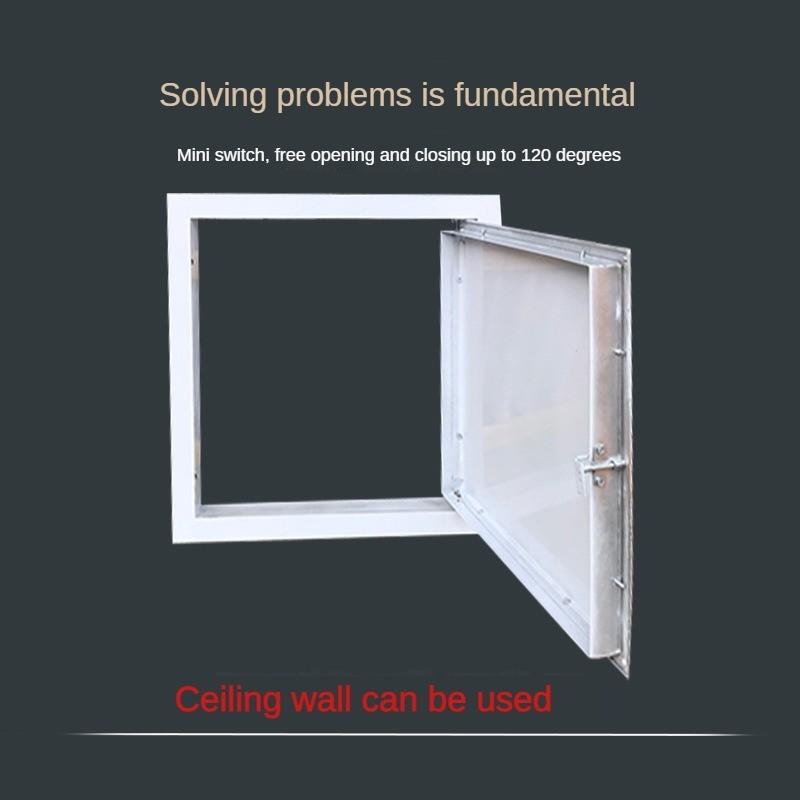 Aluminum Alloy Press Door Hinge Lock White Central Air Conditioning Type Maintenance Port Louver Air Outlet Diffuser