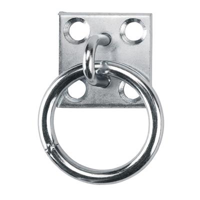 Anbinderingplatte, rostfreier Überzug aus Metall, Anbindering für Pferdeställe, stabiles Baden