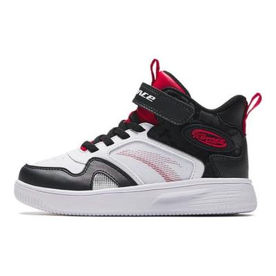 Comfortable Versatile Non-Slip Mid-Top Kids Skate Shoes Kids Sneakers Black White Red A312339982-3
