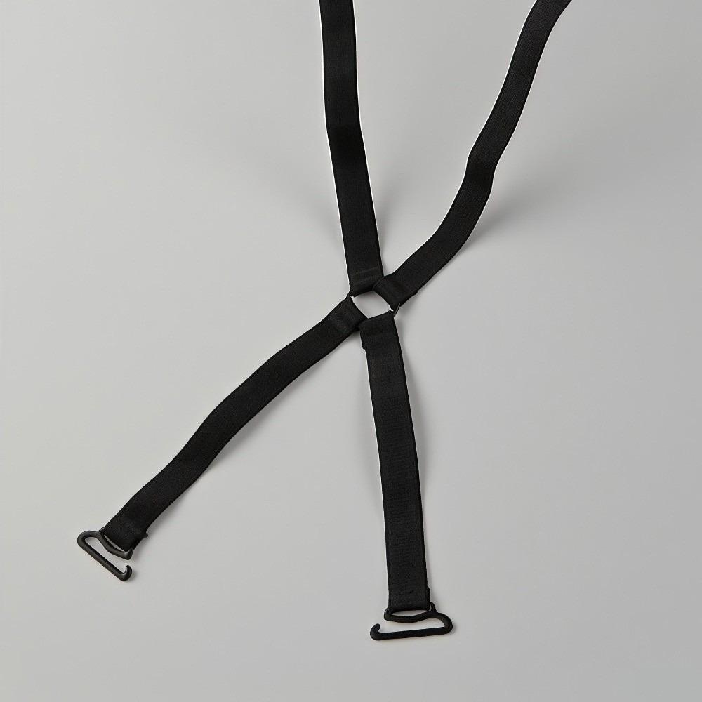 O Ring Back Bra Straps Cross Straps Invisible Bra Straps Lingerie Accessories чёрный