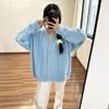 Loose knitted cardigan autumn and winter new gentle wind soft waxy sweet lazy wind sweater jacket women