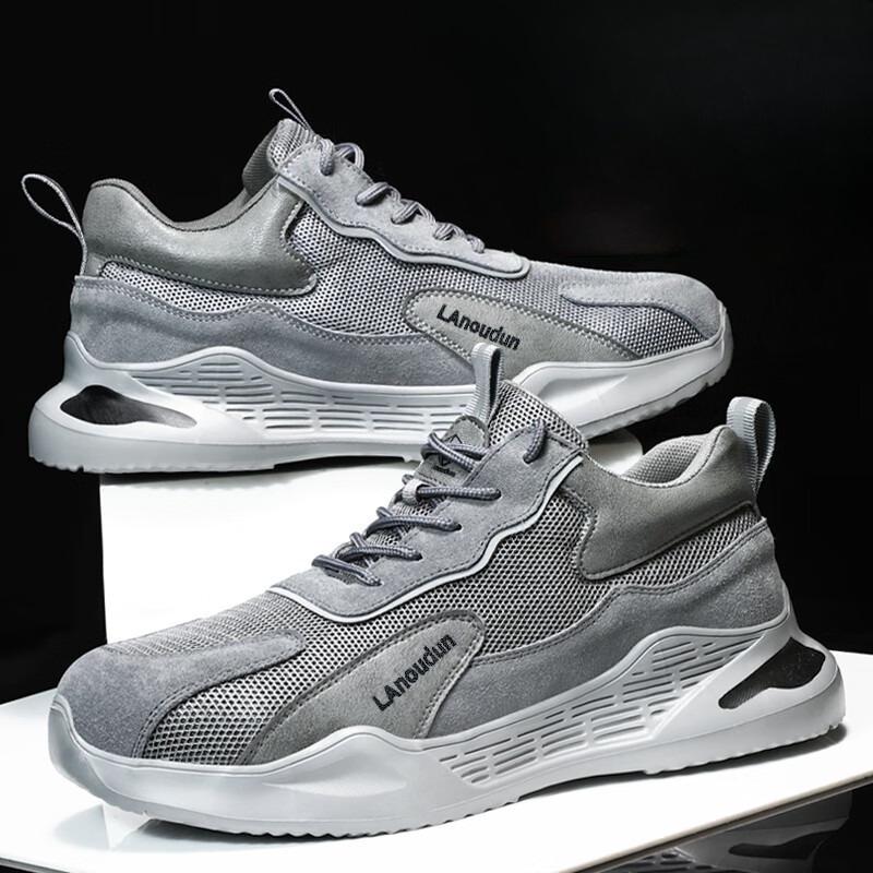 Fashion Fashion Safety Shoes Men Boots Steel Toe Shoes Men Puncture-Proof Work Sneakers Male Shoes Work Boots Indestructible Footwear