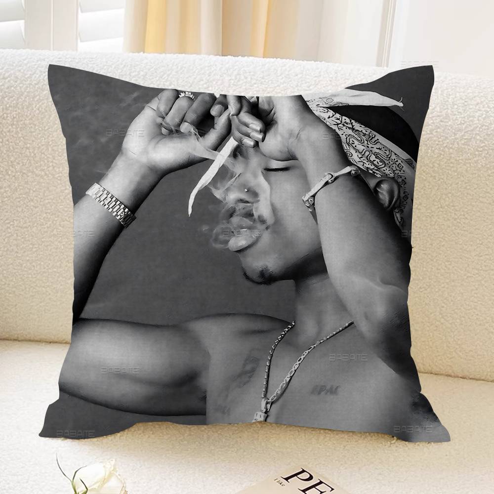 Rapper 2Pac Tupac Amaru Shakur Cushion Cover Decorative Pillow Sofa Home Decor Case Pillow Cases
