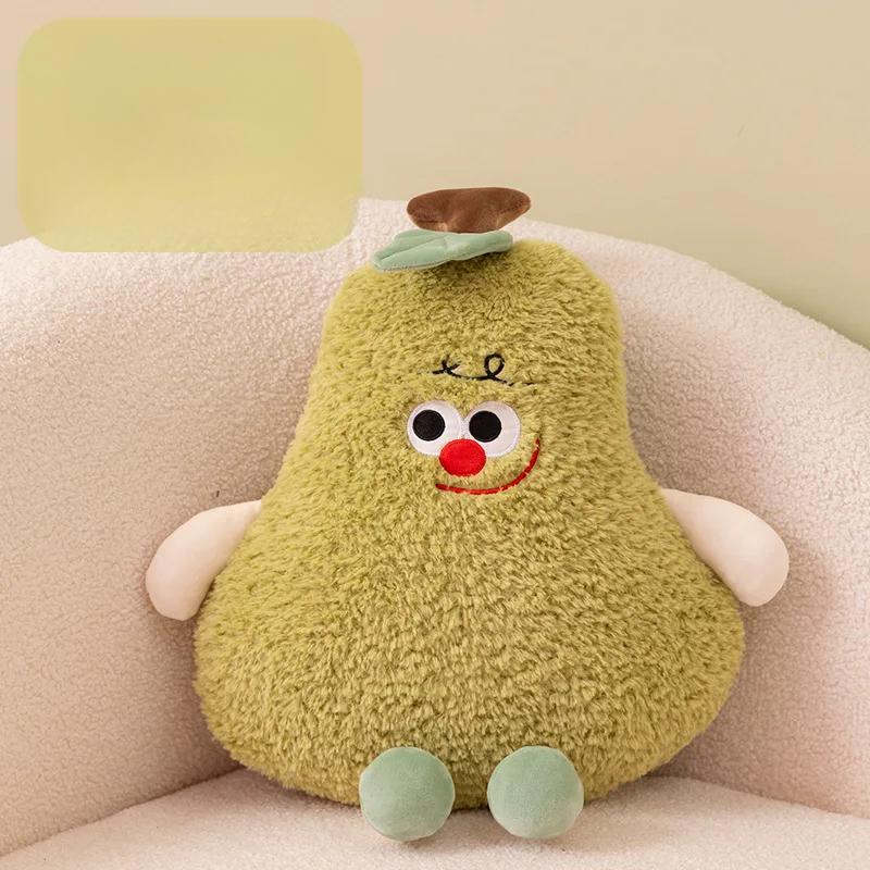 Cute Fruit Plush Pillow Peach Mangosteen Toy Pillow Pear Soft Pillow Plush Cushion Girl Gifts Sofa Cushion Office Cushion