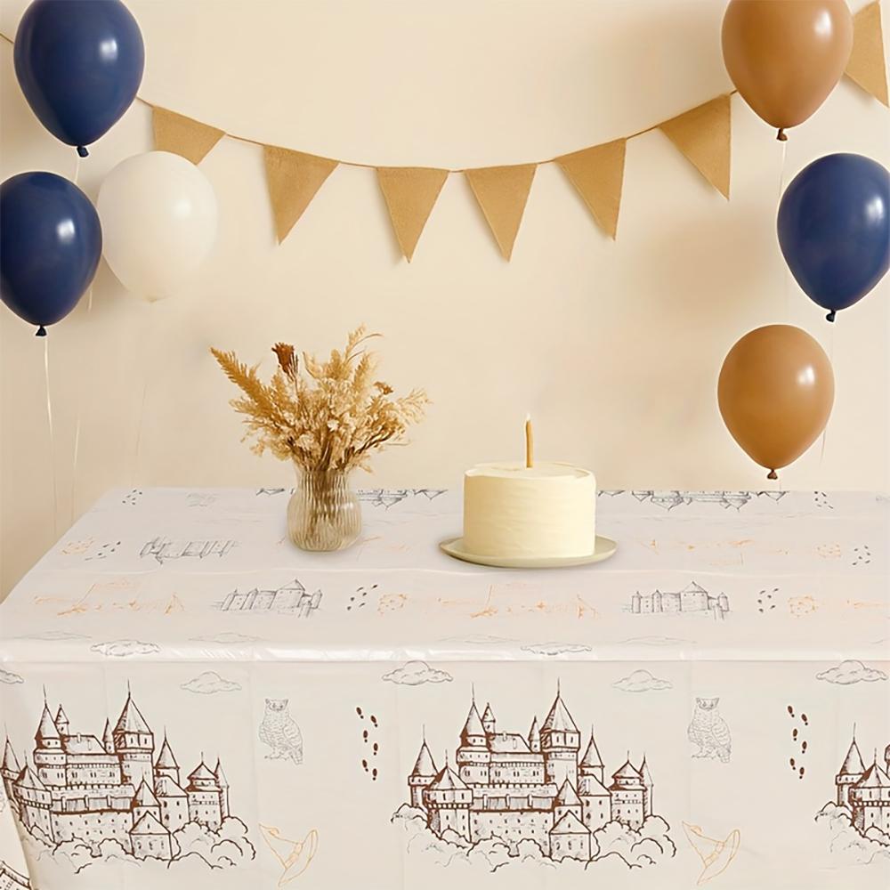 1pc Vintage Print Tablecloth, Dining Table Cover For Home Kitchen Dining Room Decor