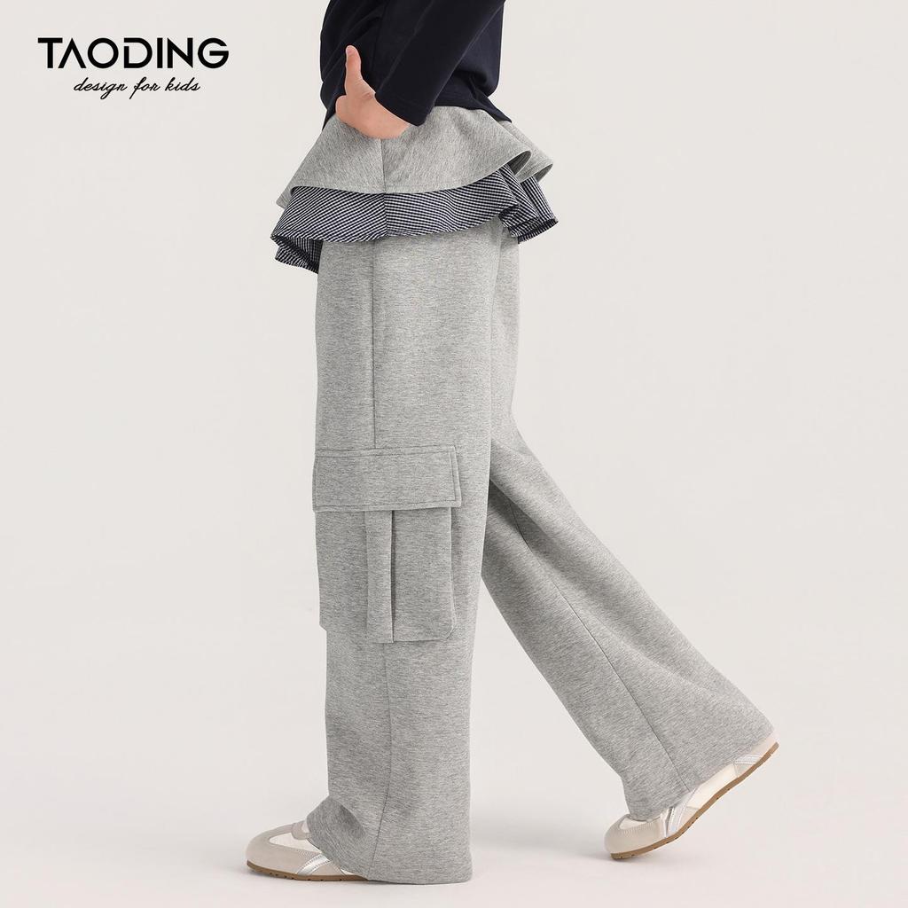 Tao Town Girls' 2025 Stylish Two-Piece Look Jumpsuit for Autumn/Spring