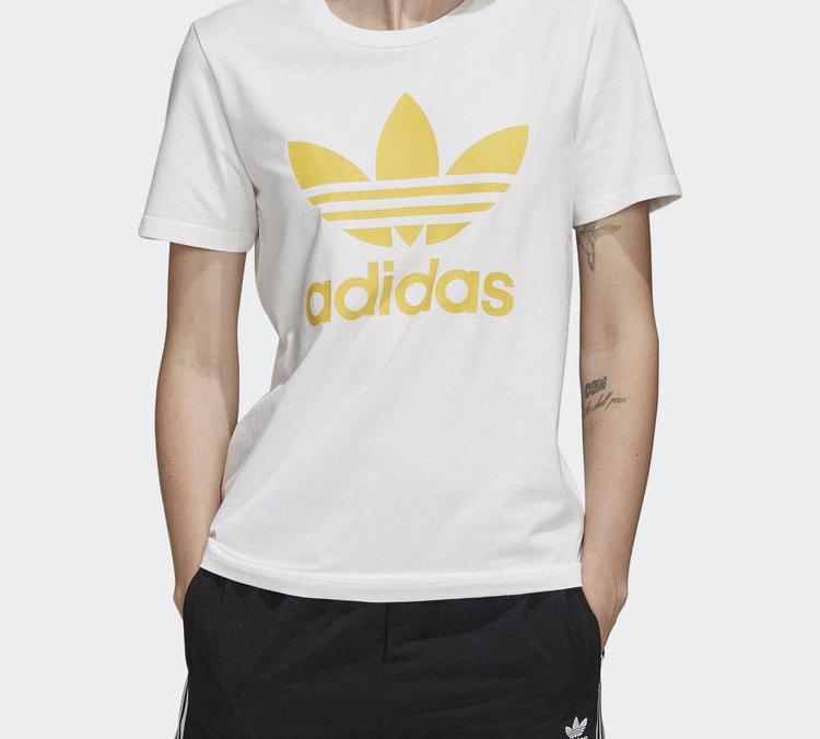 Adidas Originals Set in Sleeve T Shirt Women's White FM3292