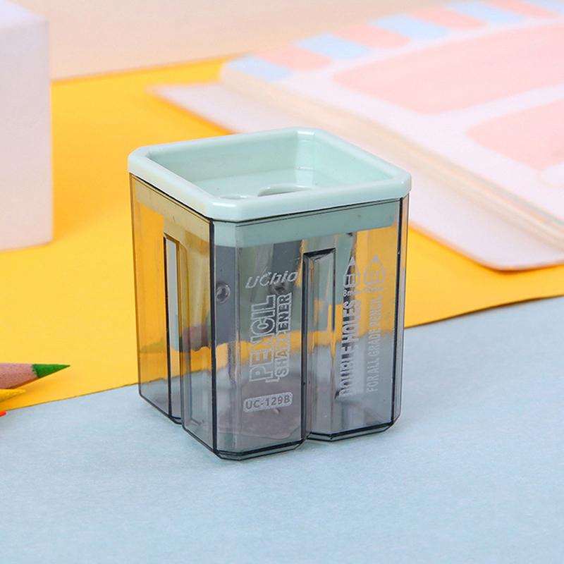 Pencil Sharpener Small Cute Cartoon Two Hole Sharpener Pencil Kawaii Stationery