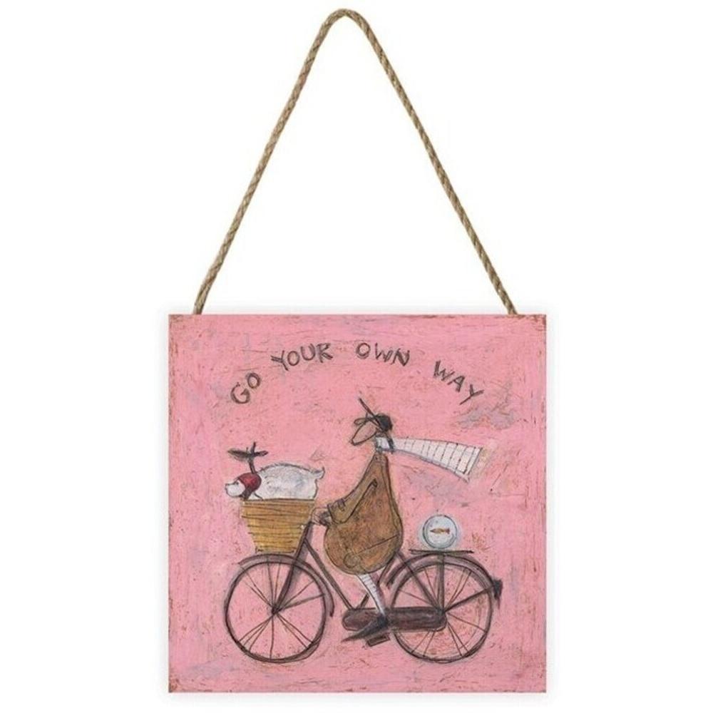 Sam Toft Go Your Own Way Wooden Plaque