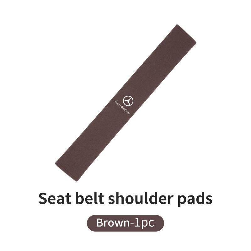 Suede Car Seat Belt Shoulder Protector Safety Belt Padding Pad For Mercedes Benz W202 W212 W126 W140 W168 W177 CLS GLE GLC GLS QRSTV1 