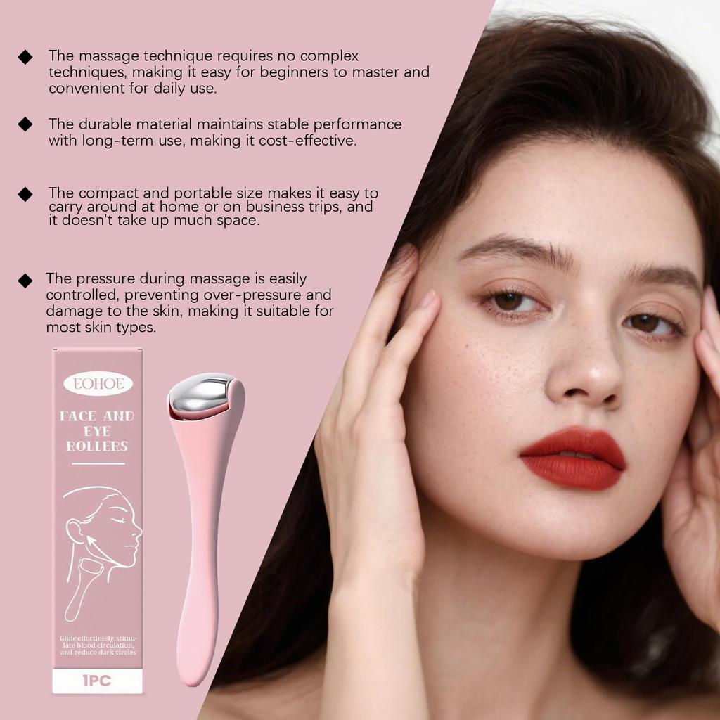 Facial Roller Massager, Portable for Daily Use, Hot & Cold Dual Function, Refines Facial Skin, Facial Care Massager