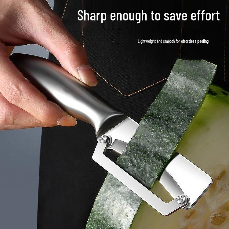 Stainless Steel Multi-Purpose Peeler for Melon, Sugar Cane, and Pumpkin