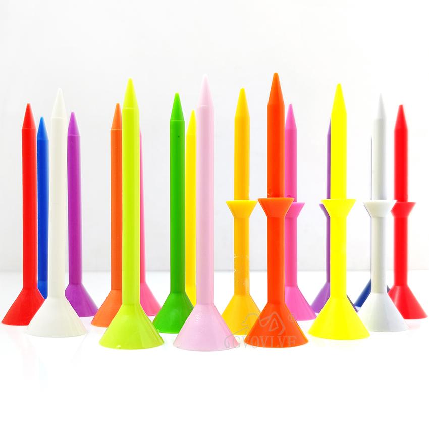 30pcs One Pack Golf Tees Plastic Long 80mm Cup Tees Golf Plastic Tees Step Down Upgrade for Men Women Kids Random Color Mixing 5