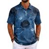 Men's Halloween Print Short Sleeve Shirt for Casual Party Wear