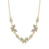 Chic Simple Butterfly Pendant Necklace For Women Unique Design In Silver Gold And