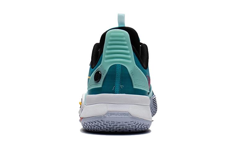 Li Ning All City 10 Youth Edition Wade Slip Resistant Abrasion Resistant Low Top Children's Basketball Shoes Blue Black ABPS009-4